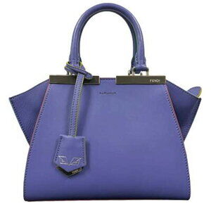 Fendi Trois Jours Bag Purple Leather handbag shoulder